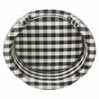 HomePop Traditional Cotton Plaid Pattern Decorative Pet Bed in Mini Black