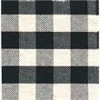 HomePop Traditional Cotton Plaid Pattern Decorative Pet Bed in Mini Black