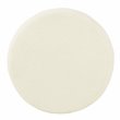HomePop Round Transitional Faux Sheepskin Fabric Storage Ottoman in Cream