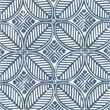 HomePop Square Transitional Fabric Storage Ottoman in Indigo Blue