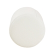 HomePop Round Transitional Fabric Upholstered Decorative Ottoman in Cream