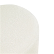 HomePop Round Transitional Fabric Upholstered Decorative Ottoman in Cream