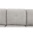 Star Home Living Marseille Linen Fabric Sectional Sofa Set in Gray