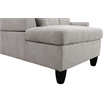 Star Home Living Marseille Linen Fabric Sectional Sofa Set in Gray