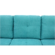 Star Home Living Marseille Linen Fabric Sectional Sofa Set in Green