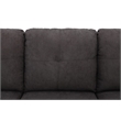 Star Home Living Marseille Linen Fabric Sectional Sofa Set in Red