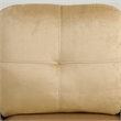 Beverly Fine Furniture Microfiber with Faux Leather Sofa Set With Ottoman Beige