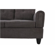 Star Home Living 3PC Sectional Sofa with Ottoman (Dark Brown)