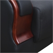 Star Home Living 2 Pieces Genuine Leather Living Room Set in Black