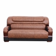 Star Home Living 2 Pieces Genuine Leather Living Room Set in Brown