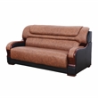 Star Home Living 2 Pieces Genuine Leather Living Room Set in Brown
