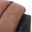 Star Home Living 2 Pieces Genuine Leather Living Room Set in Brown