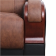 Star Home Living 2 Pieces Genuine Leather Living Room Set in Brown