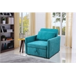 Star Home Living Sea Green Flannelette Standard Recliner