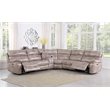 Star Home Living Functional Tan Genuine Leather Sofa Living Room Set