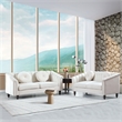 FUOROLA Mirando 2 Piece Living Room Set white