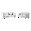 FUOROLA Mirando 2 Piece Living Room Set white