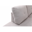 Starhome L Shaped Gray Couch with Storage Ottoman(Pillows Included) Microfiber