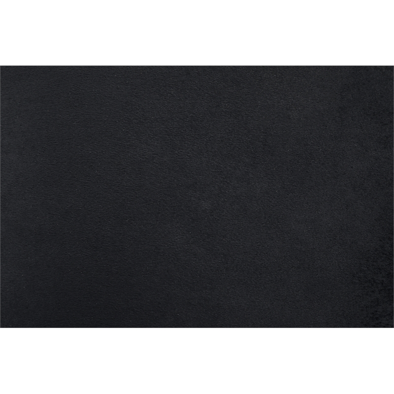 Starhome L Shaped Black Couch with Ottoman(Pillows Included) Microfiber