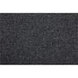 Starhome L Shaped Black Gray Couch with Ottoman(Pillows Included) Microfiber