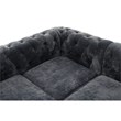 StarHome 2 Piece Microfiber Living Room sofa Set In Gray