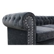 StarHome 2 Piece Microfiber Living Room sofa Set In Gray