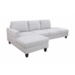 Starhome L Shaped Gray linen fabric 2-Piece Couch Living Room Sofa Set