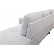 Starhome L Shaped Gray linen fabric 2-Piece Couch Living Room Sofa Set