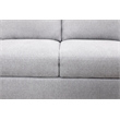 Starhome L Shaped Gray linen fabric 2-Piece Couch Living Room Sofa Set
