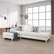 Star Home Living Jack Sectional Sofa Cream White