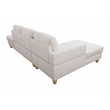 Star Home Living Jack Sectional Sofa Cream White