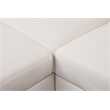 Starhome L Shaped White Microfiber 2-Piece Couch Living Room Sofa Set