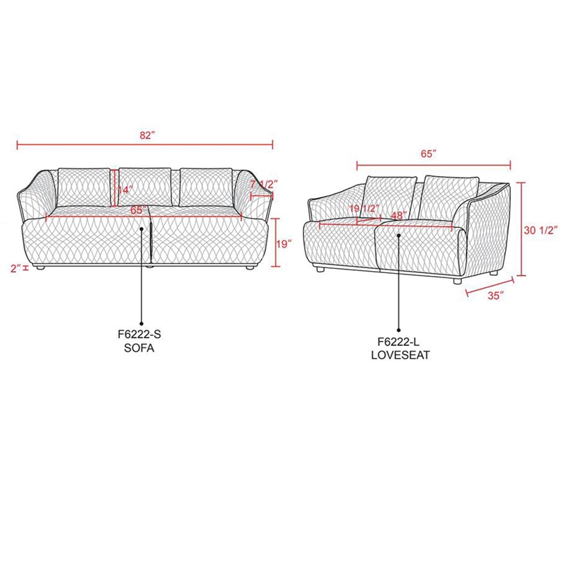 Star Home Living Corp 2-Piece Modern Microfiber Sofa Set in Dark Green