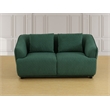 Star Home Living Corp 2-Piece Modern Microfiber Sofa Set in Dark Green