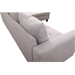 Star Home Living Sofia Sectional Light Gray