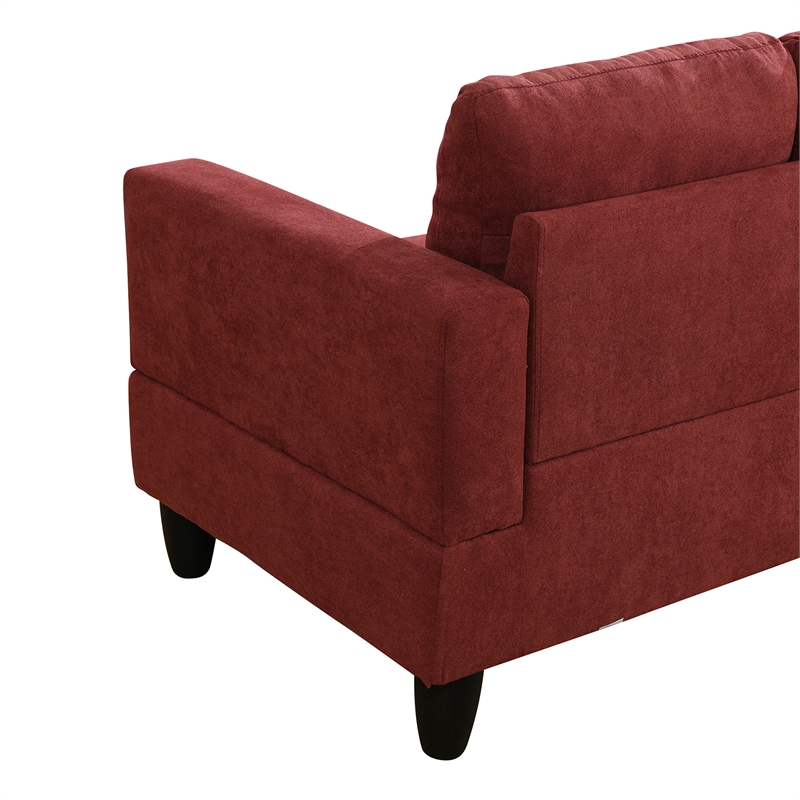 Starhome living La venta 2 piece sectional sofa Red Material-Flannelette