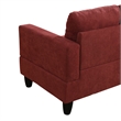 Starhome living La venta 2 piece sectional sofa Red Material-Flannelette