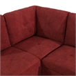 Starhome living La venta 2 piece sectional sofa Red Material-Flannelette