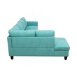 Starhome living La venta 2 piece sectional sofa Ocean Green Material-Flannelette