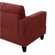 Starhome living La venta 2 piece sectional sofa Red Material-Flannelette
