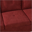 Starhome living La venta 2 piece sectional sofa Red Material-Flannelette