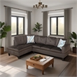 Starhome living La venta 2 piece sectional sofa  Chocolate Material-Microfiber