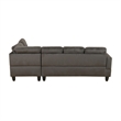 Starhome living La venta 2 piece sectional sofa  Chocolate Material-Microfiber