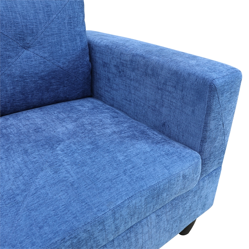 Star Home Living Corp Chris Microfiber Fabric Left Facing Sectional