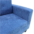 Star Home Living Corp Chris Microfiber Fabric Left Facing Sectional