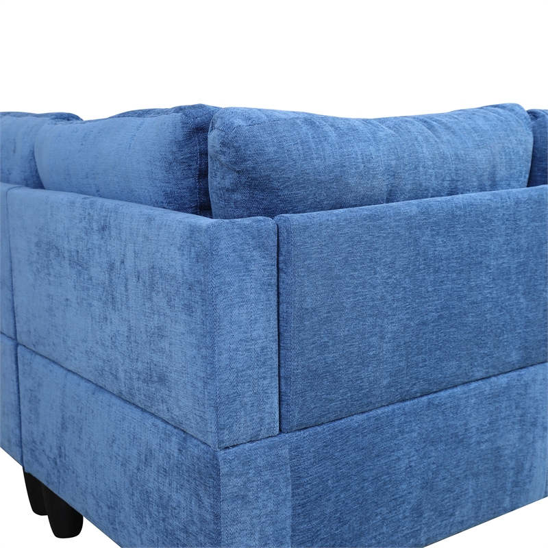 Star Home Living Corp Chris Microfiber Fabric Left Facing Sectional