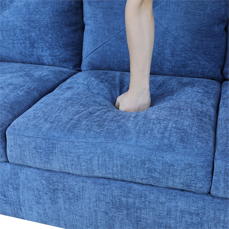 Star Home Living Corp Chris Microfiber Fabric Left Facing Sectional