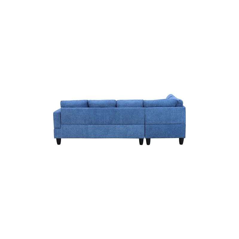 Star Home Living Corp Chris Microfiber Fabric Left Facing Sectional