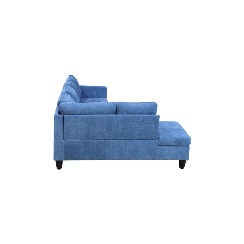 Star Home Living Corp Chris Microfiber Fabric Left Facing Sectional