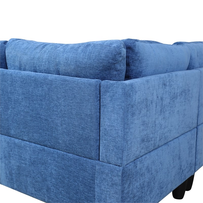 Star Home Living Corp Chris Microfiber Fabric Right Facing Sectional